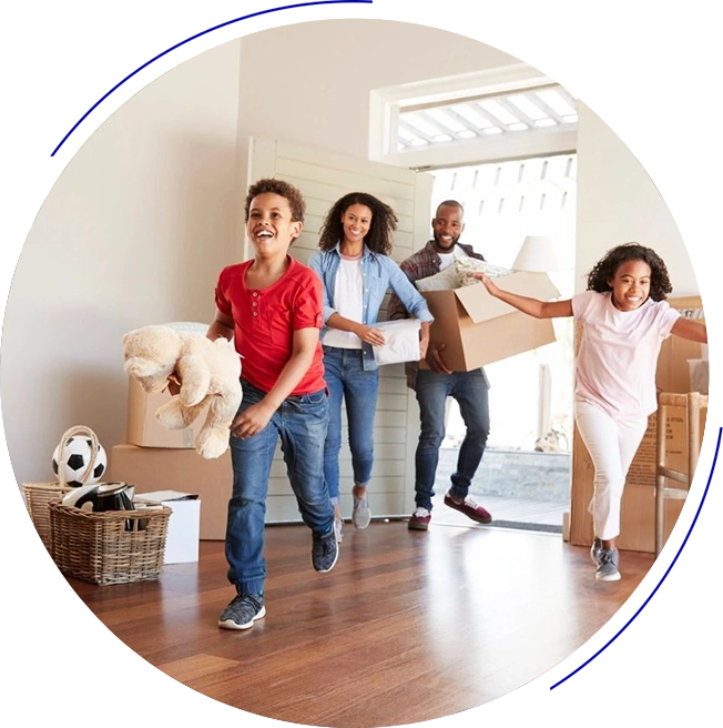 A group of people in the living room playing wii